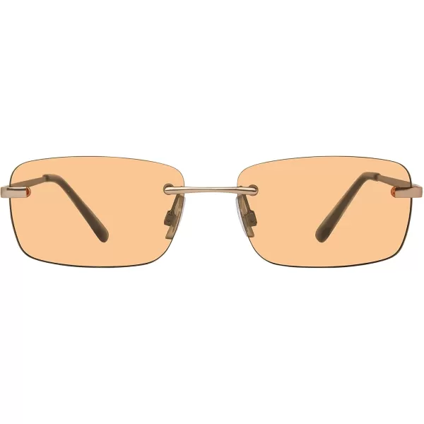 imageSteve Madden Womens Caden SunglassesSatin GoldSolid Orange