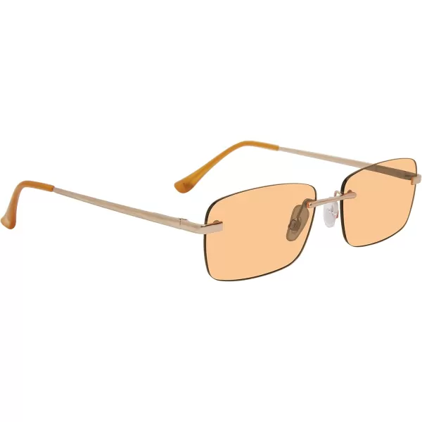 imageSteve Madden Womens Caden SunglassesSatin GoldSolid Orange