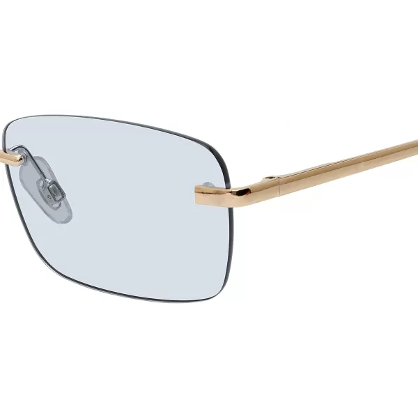 imageSteve Madden Womens Caden SunglassesShiny GoldSolid Blue