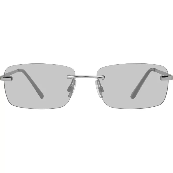 imageSteve Madden Womens Caden SunglassesShiny SilverClear Mirrored