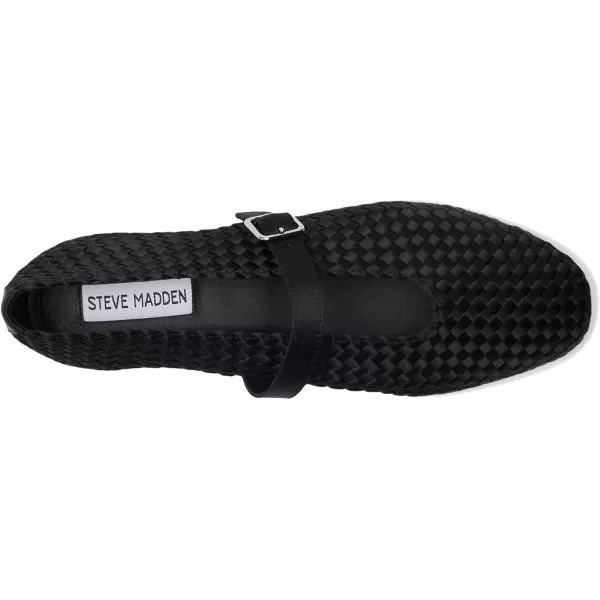 imageSteve Madden Womens Dreaming Ballet FlatBlack Satin