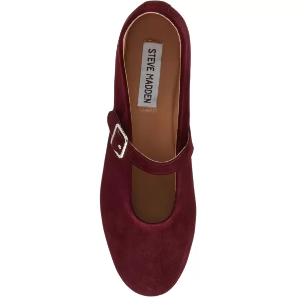 imageSteve Madden Womens Dreaming Ballet FlatBurgundy Suede