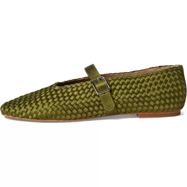 imageSteve Madden Womens Dreaming Ballet FlatOlive Satin