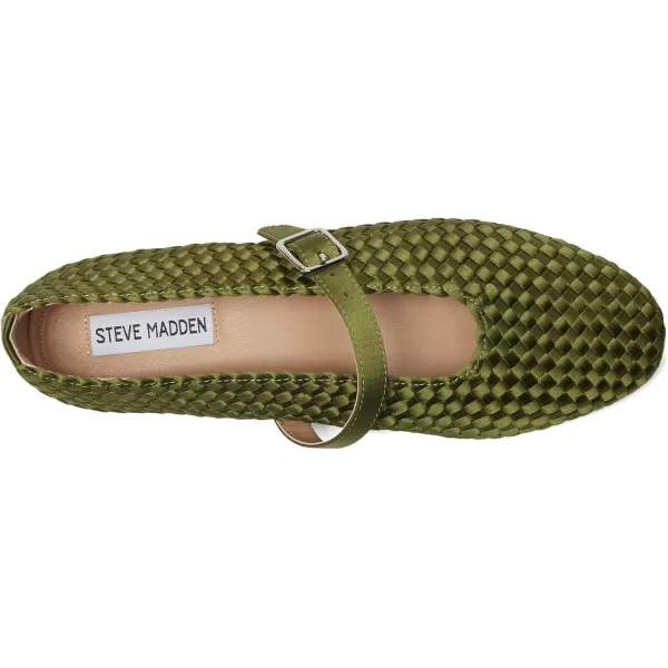 imageSteve Madden Womens Dreaming Ballet FlatOlive Satin