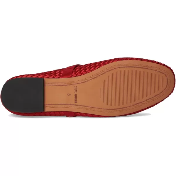 imageSteve Madden Womens Dreaming Ballet FlatRed Satin