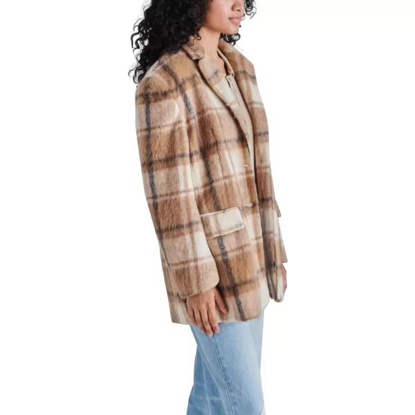imageSteve Madden Womens Nana Blazer CoatPlaid