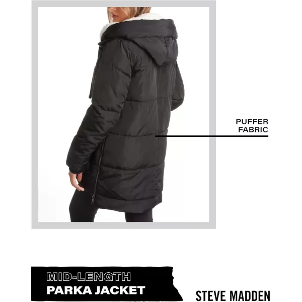 imageSteve Madden Womens Puffer Parka JacketBlack Two