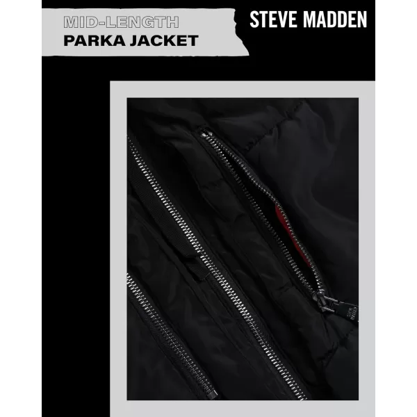 imageSteve Madden Womens Puffer Parka JacketBlack Two