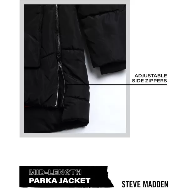 imageSteve Madden Womens Puffer Parka JacketBlack Two