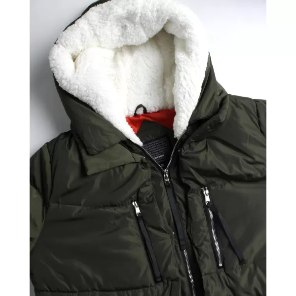 imageSteve Madden Womens Puffer Parka JacketOlive