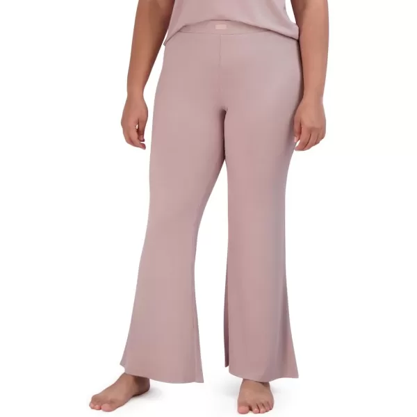 imageSteve Madden Womens Ribbed FlareLeg Sleep PantsBark