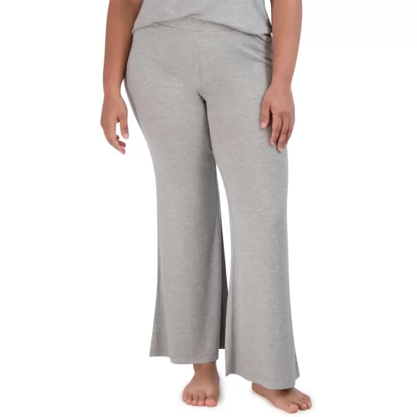 imageSteve Madden Womens Ribbed FlareLeg Sleep PantsHeather Grey