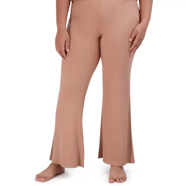 imageSteve Madden Womens Ribbed FlareLeg Sleep PantsPraline