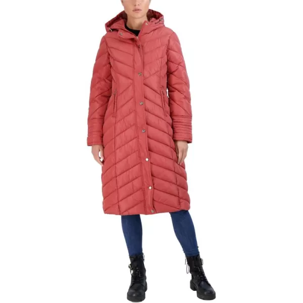 imageMadden Girl by Steve Madden Womens Long Length Maxi Quilted Puffer Jacket S3XTerracotta