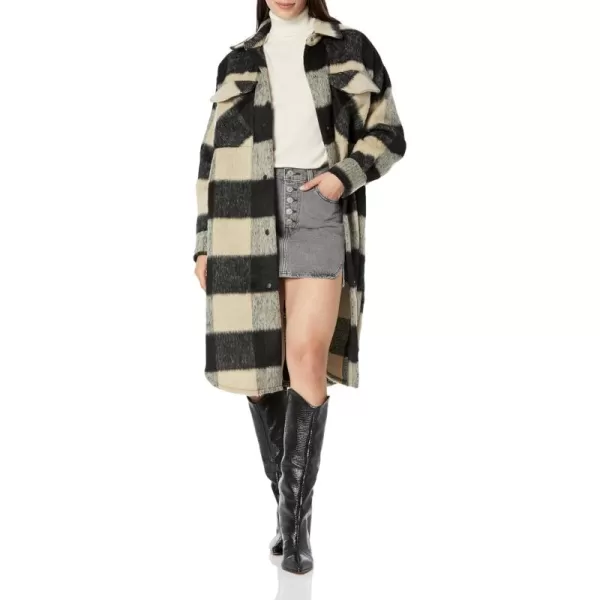 imageSteve Madden Apparel Womens Chloe Shirt JacketCrm Multi Plaid