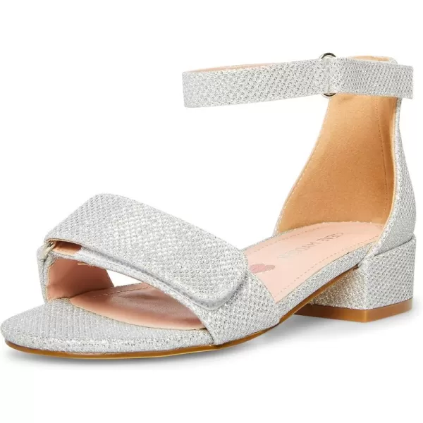 imageSteve Madden Girls Adaptive Irenne Heeled SandalSilver