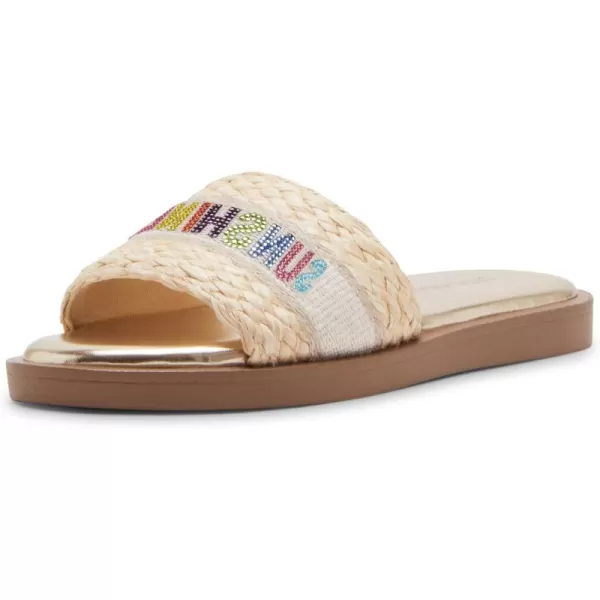 imageSteve Madden Girls Caprii Slide SandalNatural