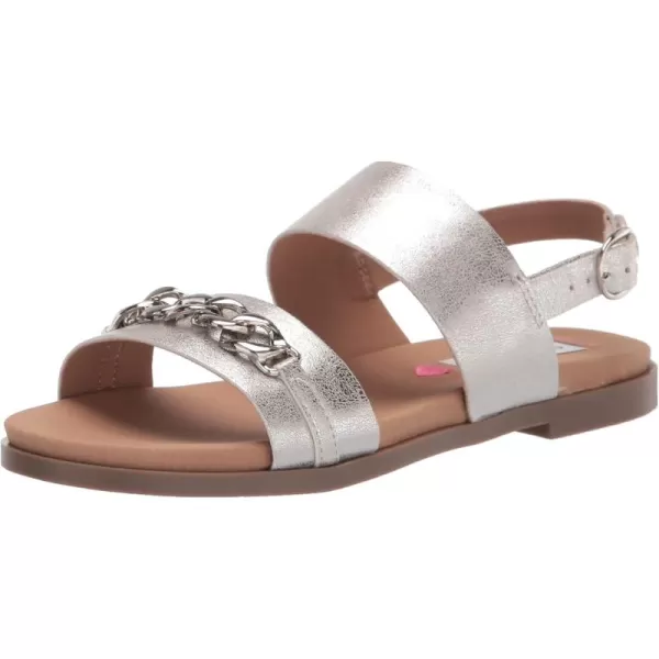 imageSteve Madden Girls Darcy Flat SandalSilver