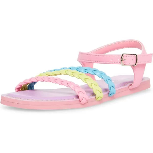 imageSteve Madden Girls Georjia Flat SandalPastel Multi
