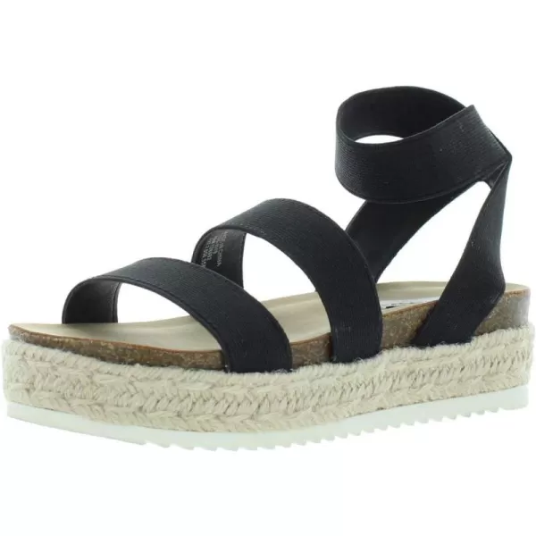 imageSteve Madden Girls Kimmie Espadrille Wedge SandalBlack