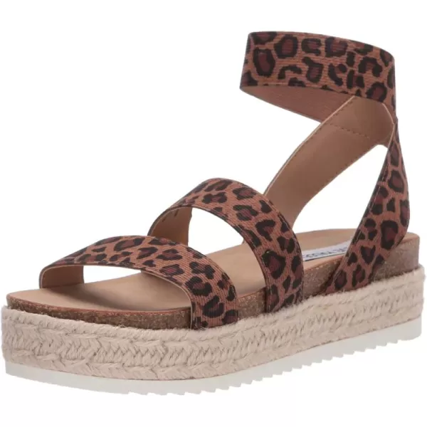 imageSteve Madden Girls Kimmie Espadrille Wedge SandalLeopard
