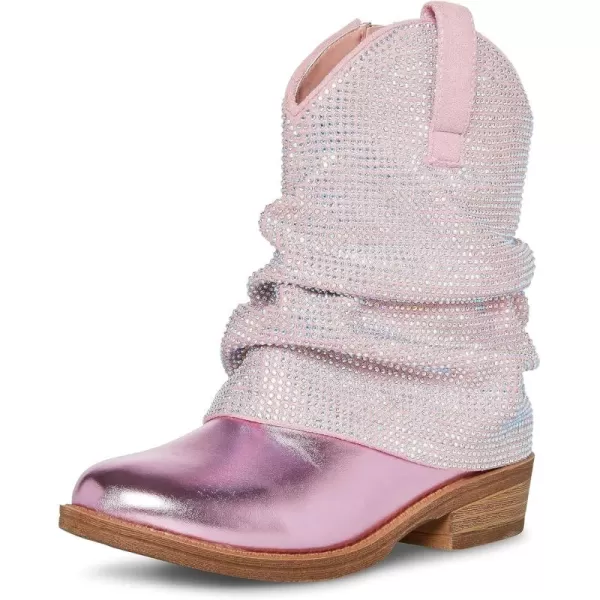 imageSteve Madden Girls Lassy Western BootPink