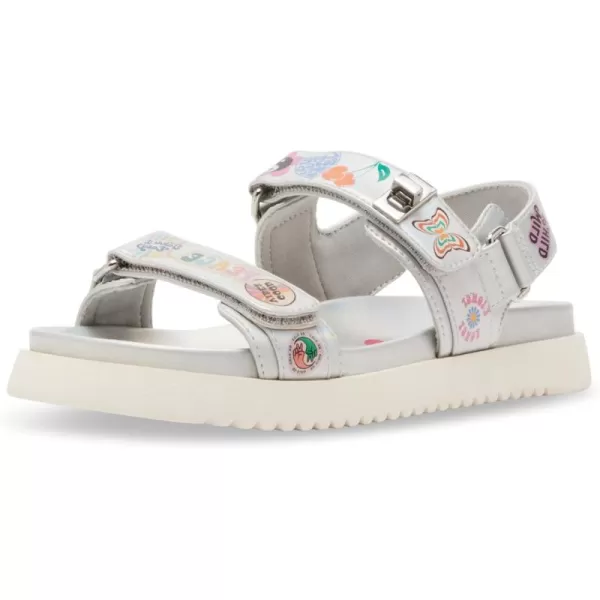 imageSteve Madden Girls Mona Flat SandalSilver Multi