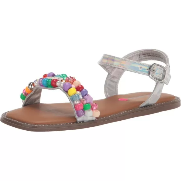 imageSteve Madden Girls Shoes Pattie Flat SandalSilver
