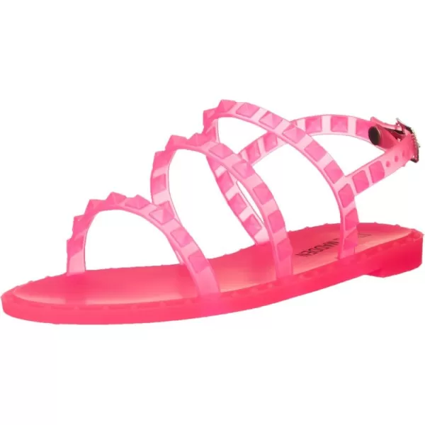 imageSteve Madden Girls Travel Flat SandalPink Jelly