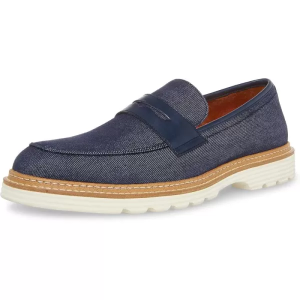 imageSteve Madden Mens Ewald Penny LoaferNavy Fabric