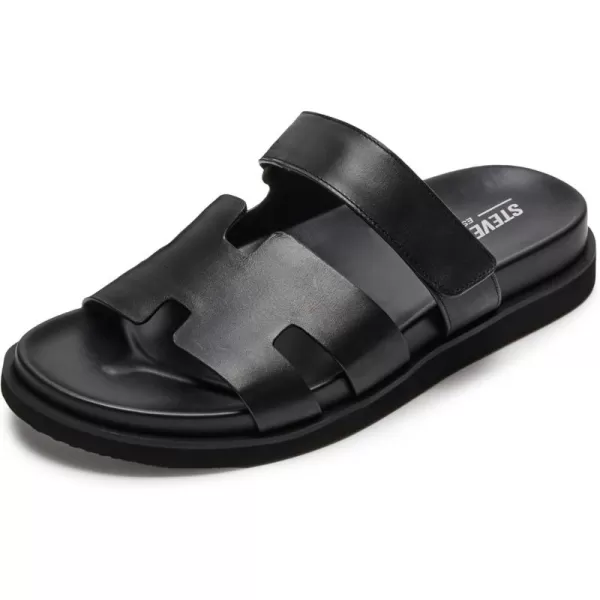 imageSteve Madden Mens Maiven SandalBlack Leather