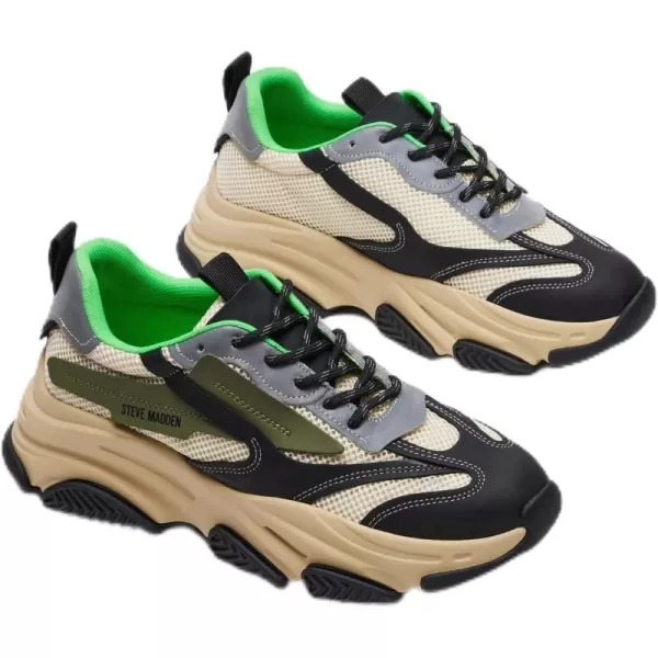 imageSteve Madden Mens Possess SneakerOlive Multi