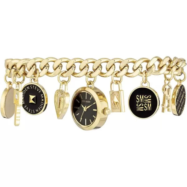 imageSteve Madden Womens Bracelet WatchGoldBlack