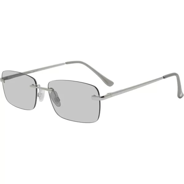 imageSteve Madden Womens Caden SunglassesShiny SilverClear Mirrored