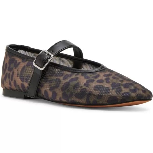 imageSteve Madden Womens Dreaming Ballet FlatLeopard Mesh