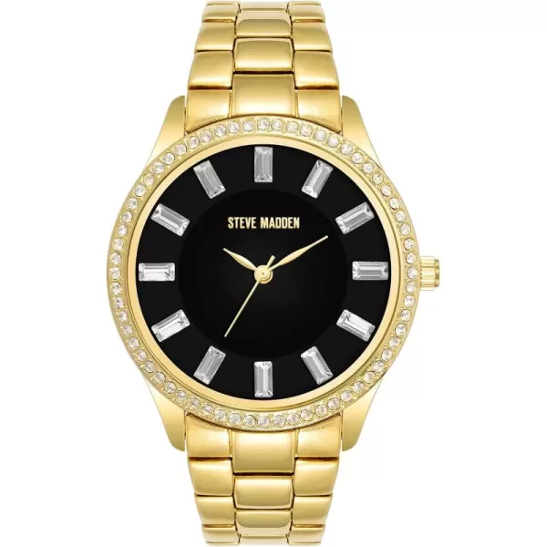 imageSteve Madden Womens Genuine Crystal Accented Bracelet Watch