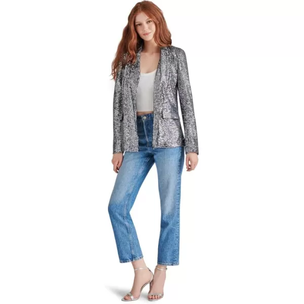 imageSteve Madden Womens Payton BlazerSilver Sequin