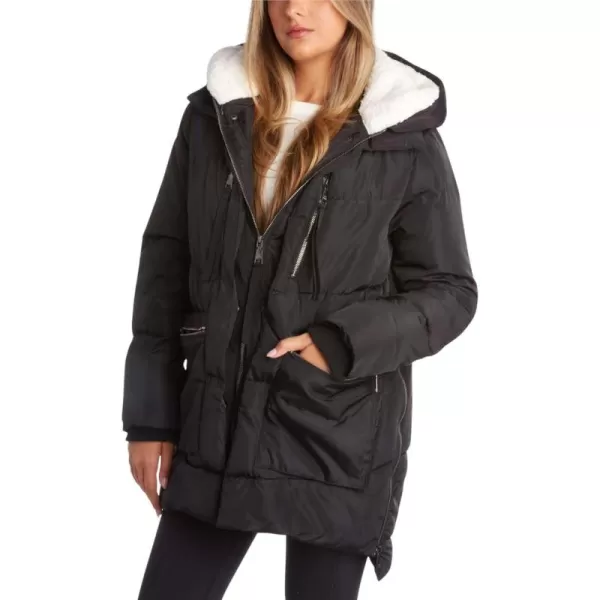 imageSteve Madden Womens Puffer Parka JacketBlack Two