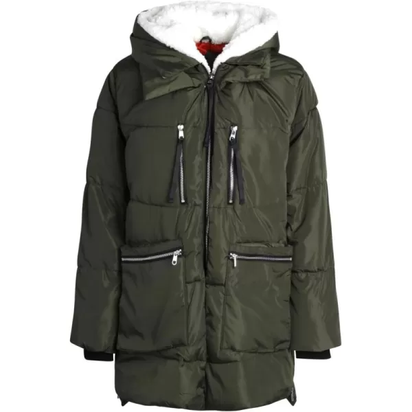 imageSteve Madden Womens Puffer Parka JacketOlive