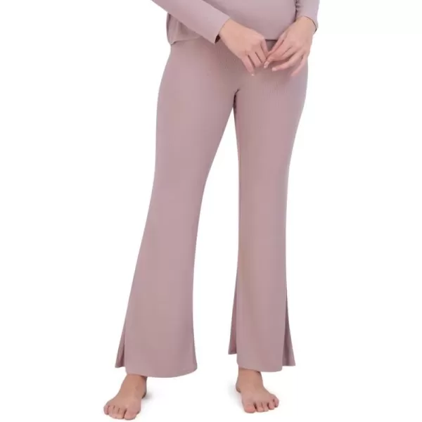 imageSteve Madden Womens Ribbed FlareLeg Sleep PantsBark