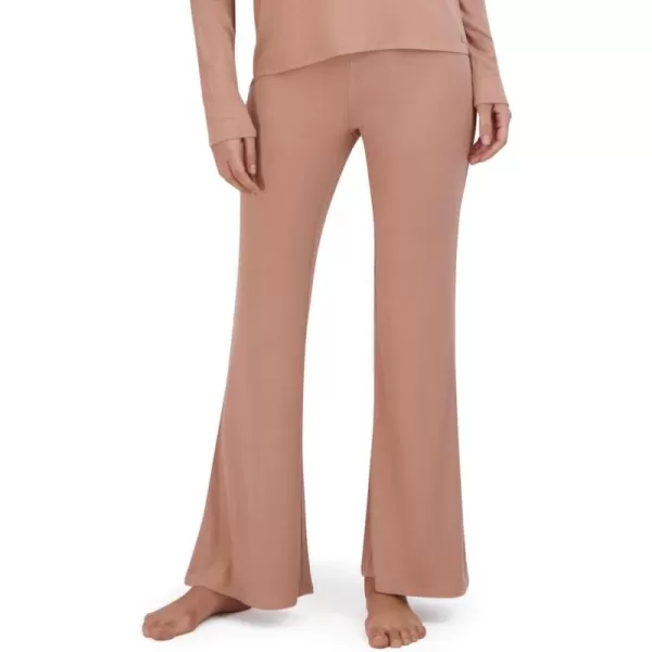 imageSteve Madden Womens Ribbed FlareLeg Sleep PantsPraline