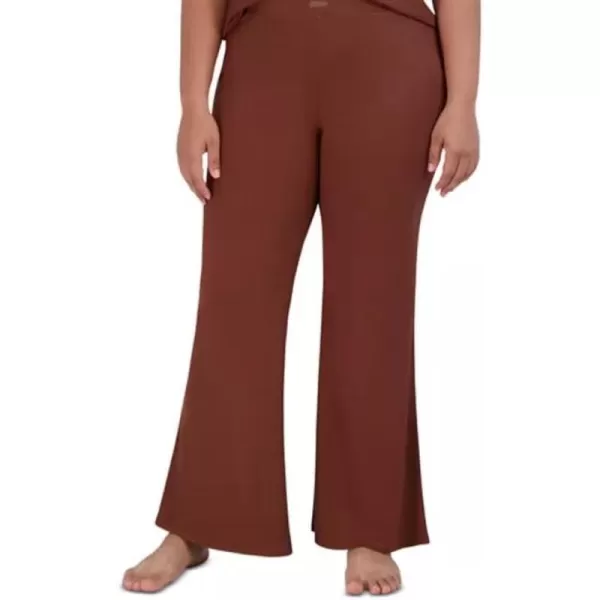 imageSteve Madden Womens Ribbed FlareLeg Sleep PantsTiramisu
