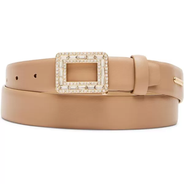 imageSteve Madden womens Pant Belt With Rhinestone Embellished Belt BuckleTan