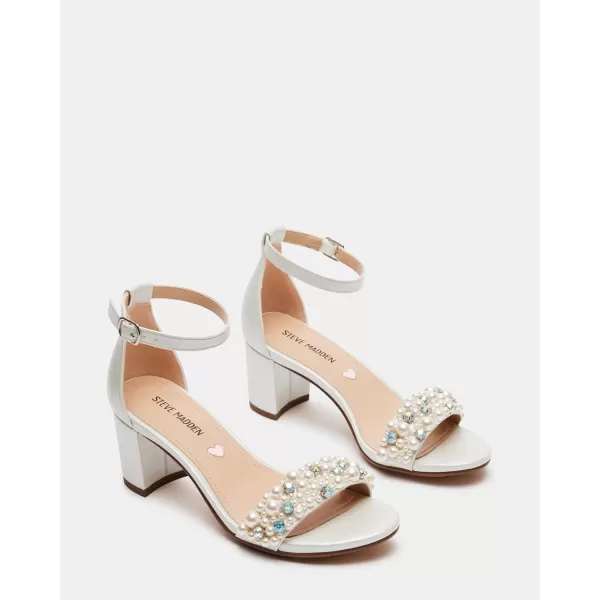 imageSteve Madden Girls Carrson Heeled SandalPearl