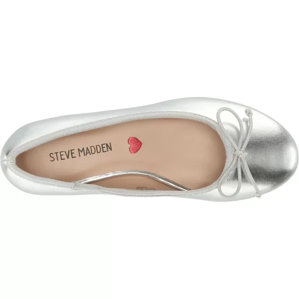 imageSteve Madden Girls Cherish Ballet FlatSilver
