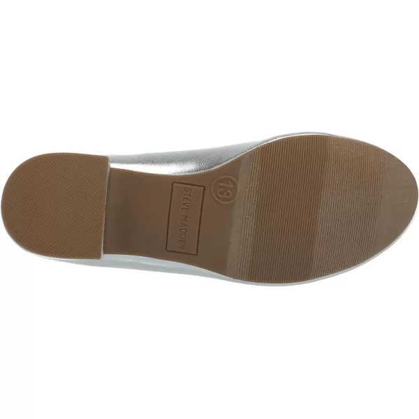 imageSteve Madden Girls Cherish Ballet FlatSilver