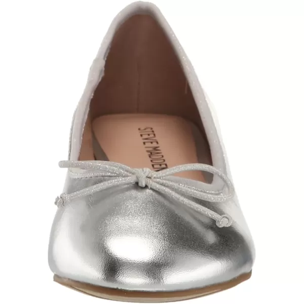imageSteve Madden Girls Cherish Ballet FlatSilver