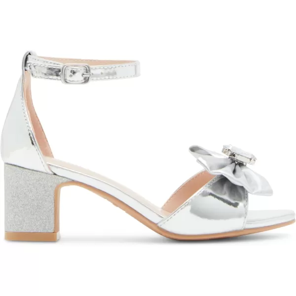 imageSteve Madden Girls Clair Heeled SandalSilver