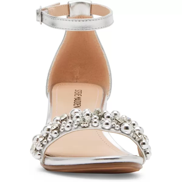 imageSteve Madden Girls Jcarrson Heeled SandalSilver Beads