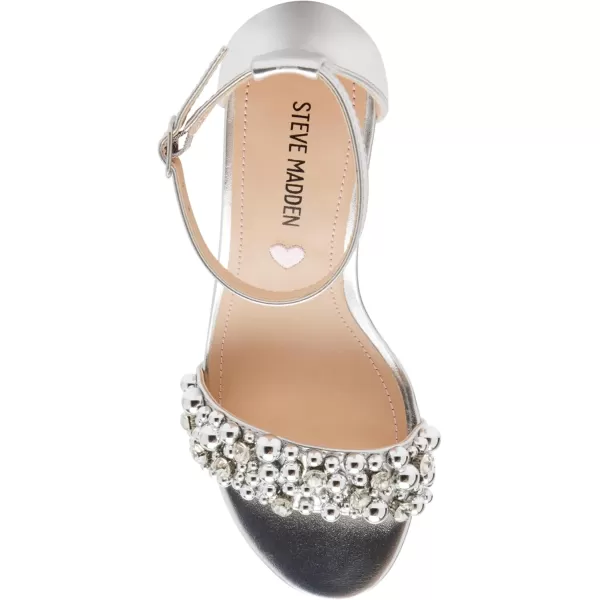 imageSteve Madden Girls Jcarrson Heeled SandalSilver Beads